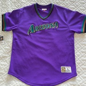 Arizona Diamondbacks Mitchell and Ness Mesh Batting Practice Jersey Sz L
